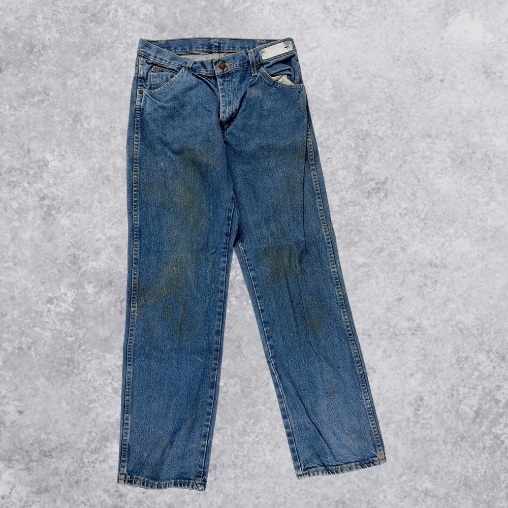 Dickies Relaxed Fit Carpenter Jeans Mens 30x32 Blue Denim Workwear Distressed